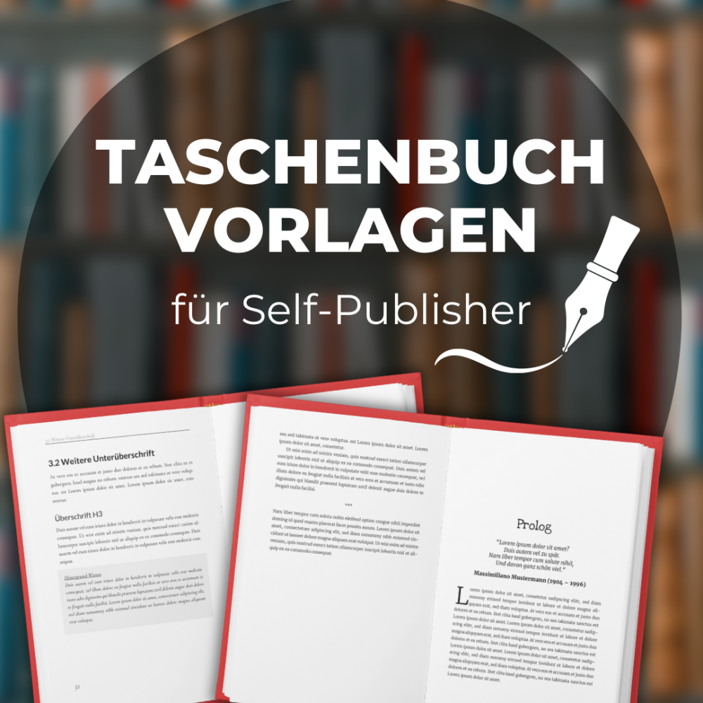 Taschenbuch-Vorlagen für Self-Publisher