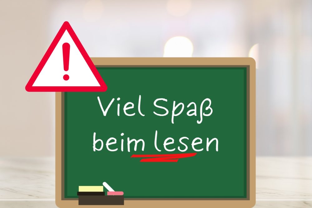 Titelbild Rechtschreibfehler