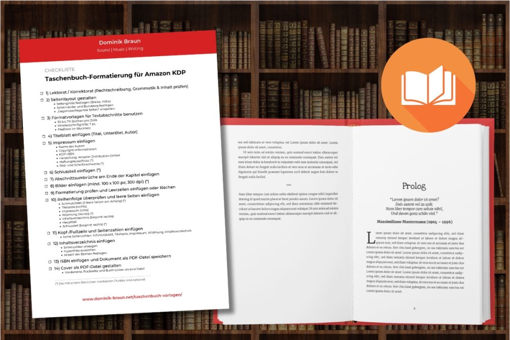 Titelbild Taschenbuch-Formatierung